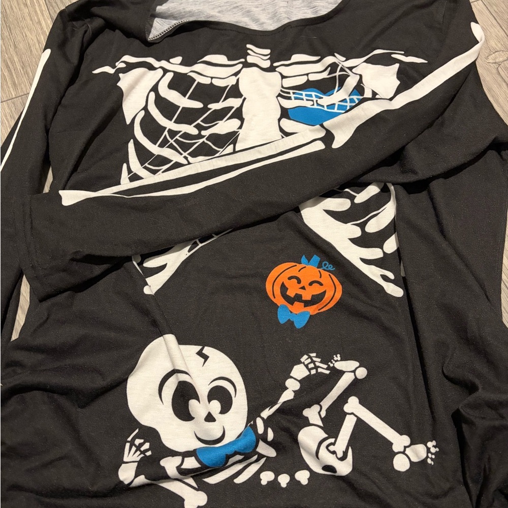 Skeleton Halloween Long Sleeve Shirt